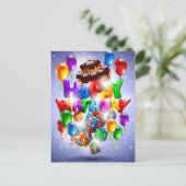 gelukkige verjaardag briefkaart (Staand voorkant)