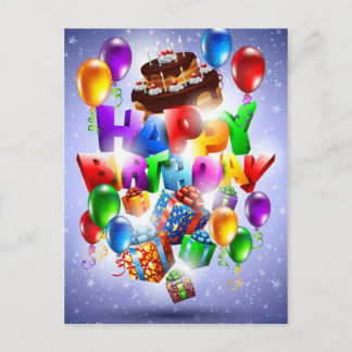 gelukkige verjaardag briefkaart