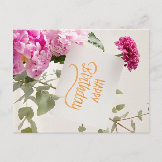 GELUKKIGE VERJAARDAG BRIEFKAART (Voorkant)