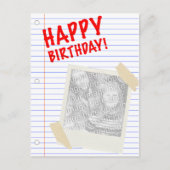 gelukkige verjaardag briefkaart (Voorkant)