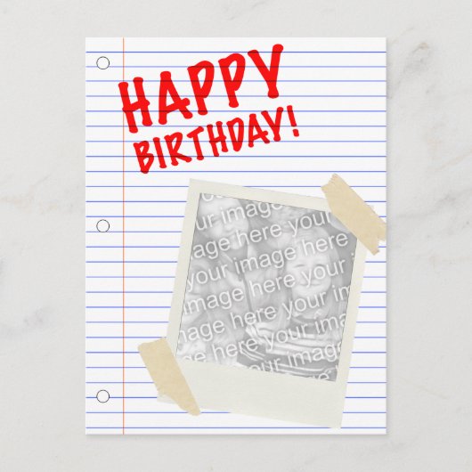 gelukkige verjaardag briefkaart (Voorkant)