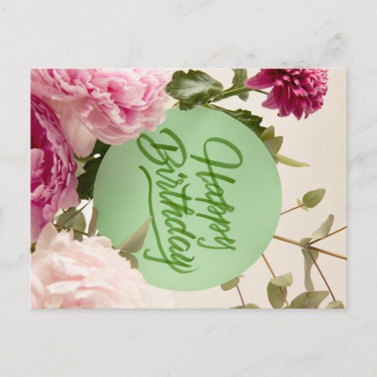 GELUKKIGE VERJAARDAG BRIEFKAART (Voorkant)