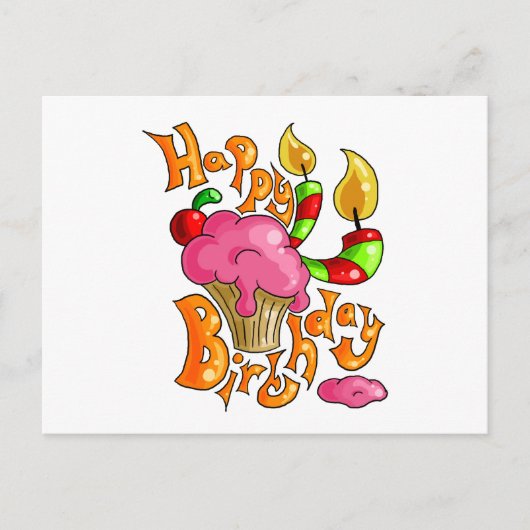 Gelukkige verjaardag briefkaart (Voorkant)