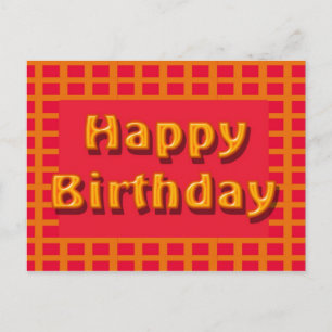 gelukkige verjaardag briefkaart