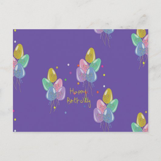 Gelukkige verjaardag briefkaart (Achterkant)