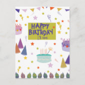 Gelukkige verjaardag briefkaart (Voorkant)