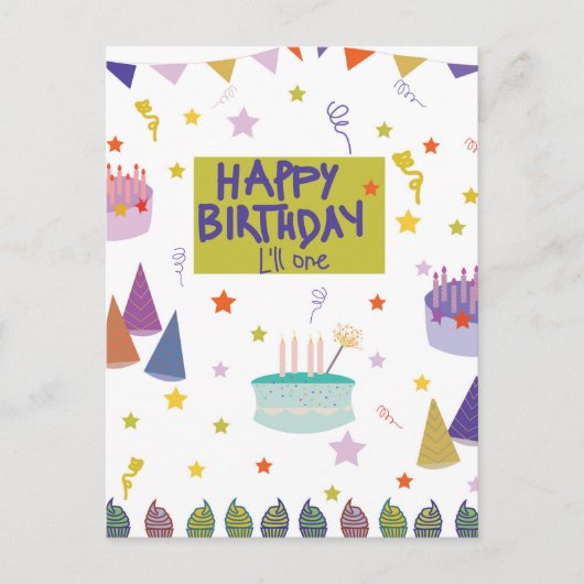 Gelukkige verjaardag briefkaart (Voorkant)