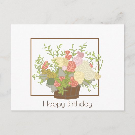 Gelukkige verjaardag briefkaart (Voorkant)