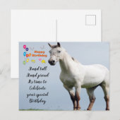 Gelukkige verjaardag briefkaart (Voorkant / Achterkant)