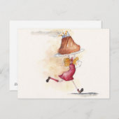 Gelukkige verjaardag briefkaart (Voorkant / Achterkant)