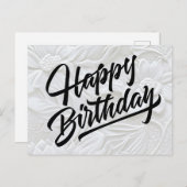 Gelukkige verjaardag briefkaart (Voorkant / Achterkant)