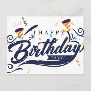 Gelukkige verjaardag briefkaart