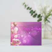 gelukkige verjaardag briefkaart (Staand voorkant)