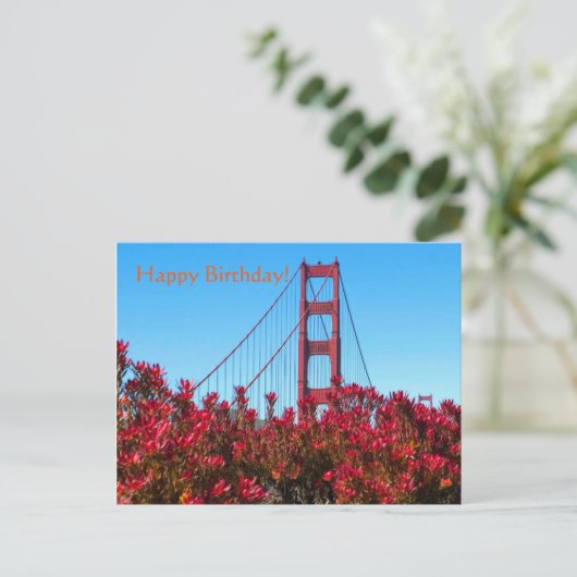 Gelukkige verjaardag! briefkaart (Staand voorkant)