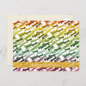 Gelukkige verjaardag! - briefkaart van de hond (Voorkant / Achterkant)