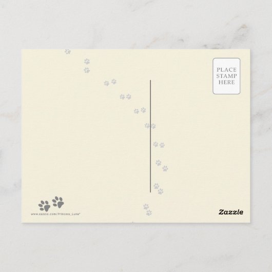 Gelukkige verjaardag! - briefkaart voor honden en  (Achterkant)