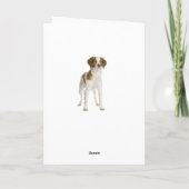 Gelukkige Verjaardag Brittany Spaniel Puppy Dog Ka Kaart (Achterkant)