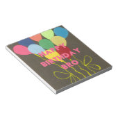 Gelukkige Verjaardag Bro Art Print Notitieblok (Schuin)