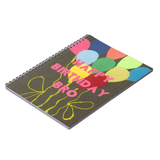 Gelukkige Verjaardag Bro Art Print Notitieboek (Linkerzijde)