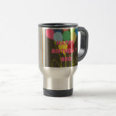 Gelukkige Verjaardag Bro Art Print Reisbeker (Voorkant rechts)