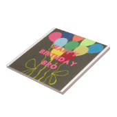 Gelukkige Verjaardag Bro Art Print Tegeltje (Zijkant)