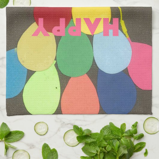 Gelukkige Verjaardag Bro Art Print Theedoek (Gevouwen)