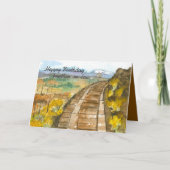 Gelukkige Verjaardag Broeder-in-Law Spoorweg Track Kaart (Voorkant)