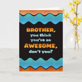 Gelukkige Verjaardag Broeder Kaart / Geweldige Bro (Gele Bloem)