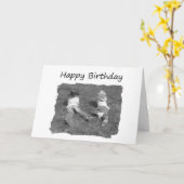 Gelukkige Verjaardag Broer - Cowboys Kaart (Gele Bloem)