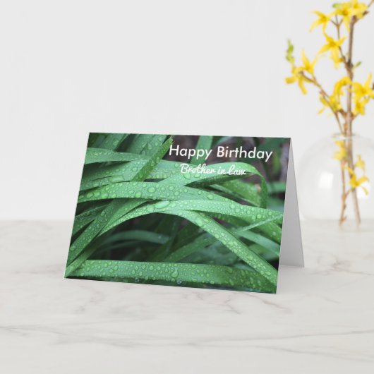 Gelukkige verjaardag broer in de wet kaart (Gele Bloem)