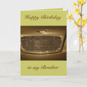 Gelukkige verjaardag broer van broer/zus kaart (Gele Bloem)