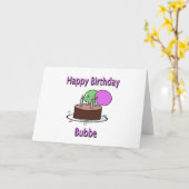 Gelukkige Verjaardag Bubbe Jiddische Oma Verjaarda Kaart (Gele Bloem)