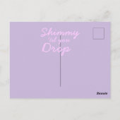 Gelukkige verjaardag buikdanseres  briefkaart (Achterkant)