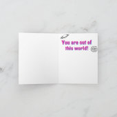 Gelukkige verjaardag buitenaardse kaart (Binnen)