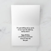 Gelukkige verjaardag Bulldog Kaart (Binnen)