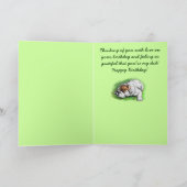 Gelukkige verjaardag: Bulldog Kaart (Binnen)