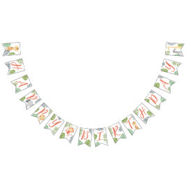 Gelukkige Verjaardag bunting banner voor eerste ve