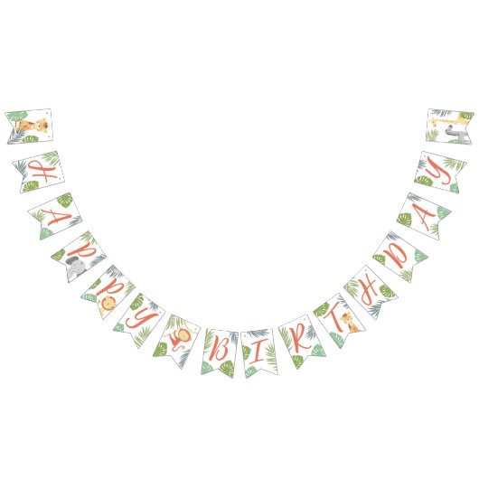 Gelukkige Verjaardag bunting banner voor eerste ve (Alle)