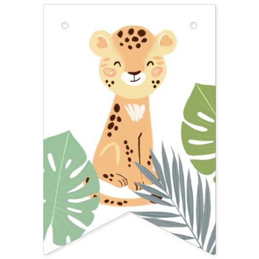 Gelukkige Verjaardag bunting banner voor eerste ve (Eerste vlag)