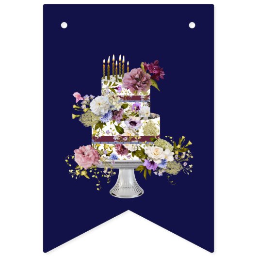 Gelukkige Verjaardag Bunting Party Banner (Eerste vlag)