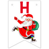 Gelukkige Verjaardag Bunting Vlaggen Kerstmis Gift Vlaggetjes (Tweede vlag)