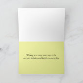 Gelukkige verjaardag buurman Chickadee Bird Kaart (Binnen)