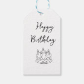 gelukkige verjaardag cadeaulabel (Voorkant)