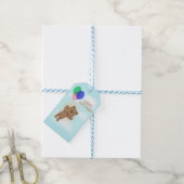 Gelukkige verjaardag cadeaulabel (Met Touw)