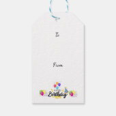 GELUKKIGE VERJAARDAG CADEAULABEL (Achterkant)