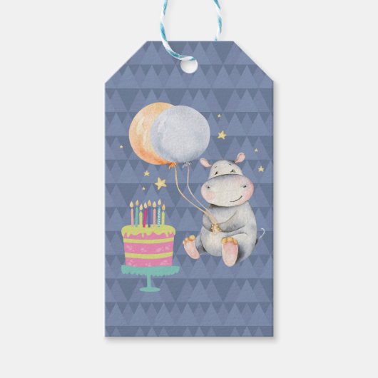 Gelukkige verjaardag cadeaulabel (Voorkant)