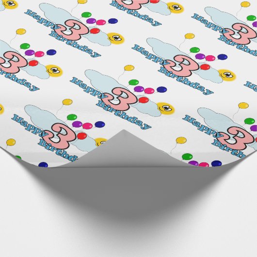 Gelukkige verjaardag cadeaupapier (Hoek)