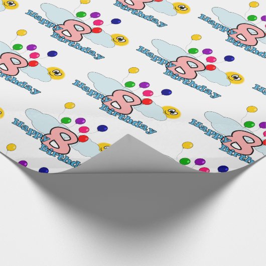 Gelukkige verjaardag cadeaupapier (Hoek)