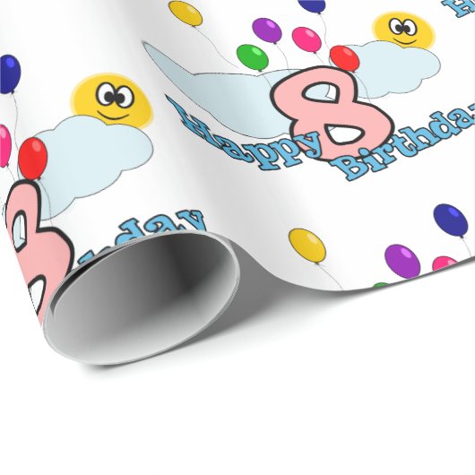 Gelukkige verjaardag cadeaupapier (Rol Hoek)