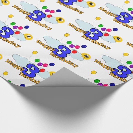 Gelukkige verjaardag cadeaupapier (Hoek)